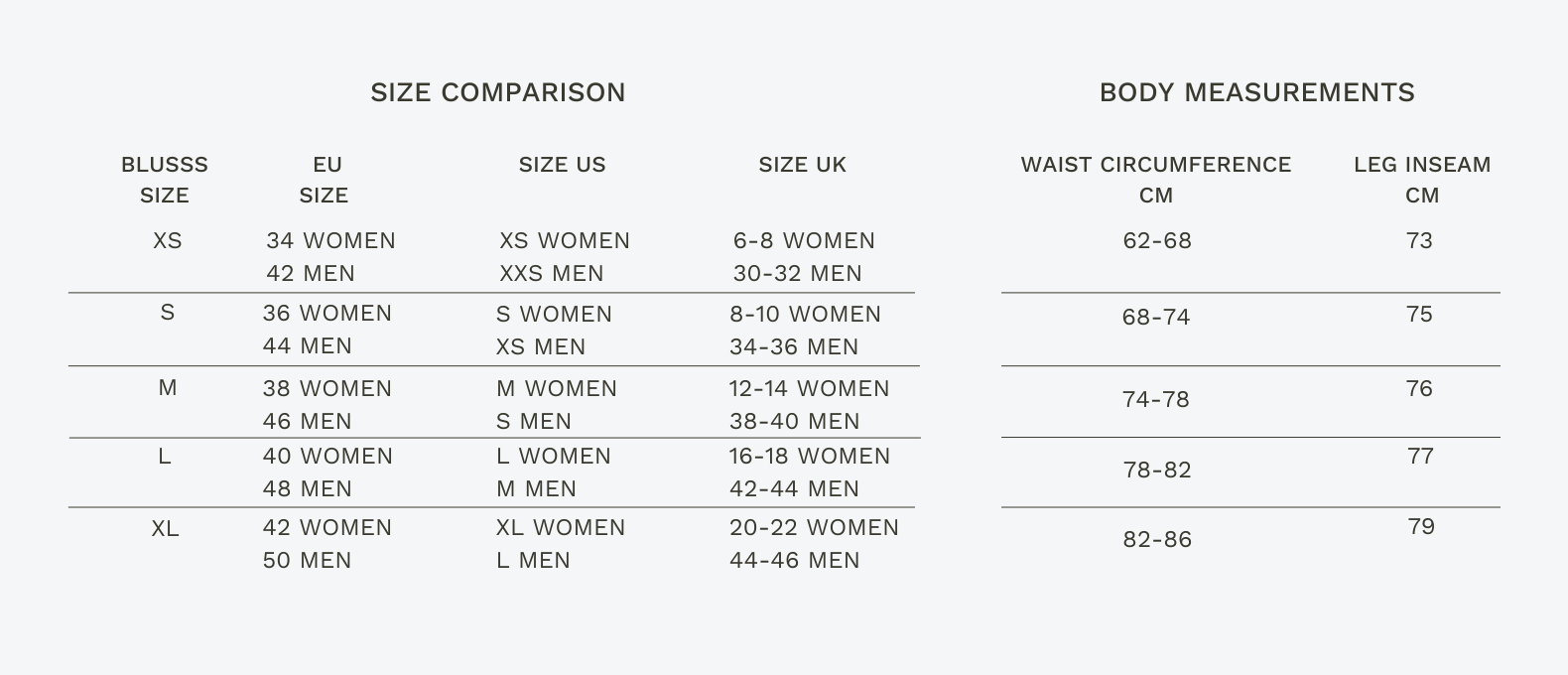 Size Guide
