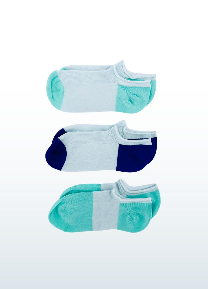 sensory friendly soft seamless sneaker socks_SAM-Blusss-3 PACK