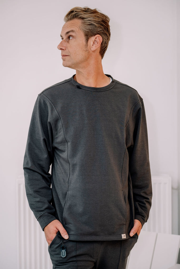 Fidget sweater adult - Fidget hoodie adult - sensory friendly soft sweater adult - stress reducing sweater - sweater sensory sensitive people, people with autism or ADHD.