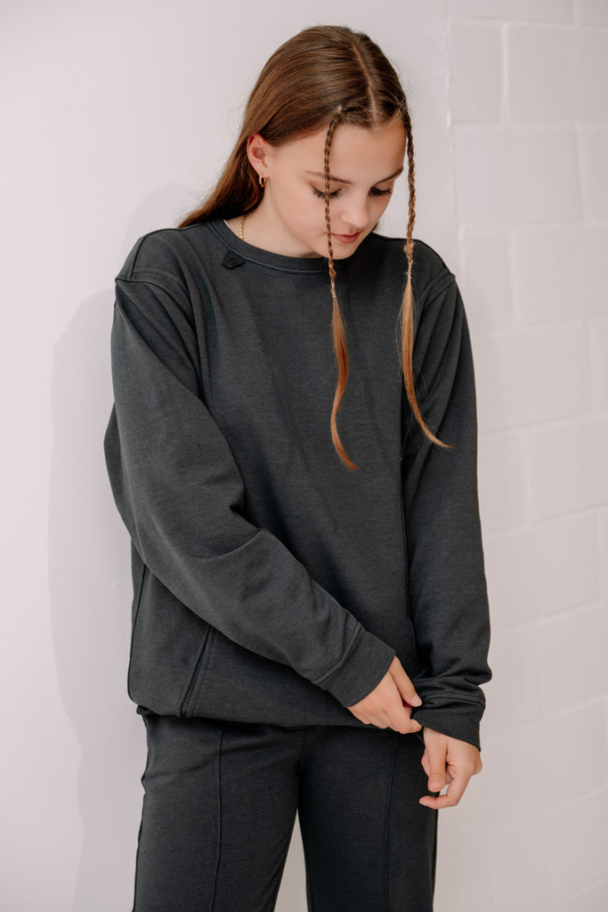 Fidget sweater adult - Fidget hoodie adult - sensory friendly soft sweater adult - stress reducing sweater - sweater sensory sensitive people, people with autism or ADHD.