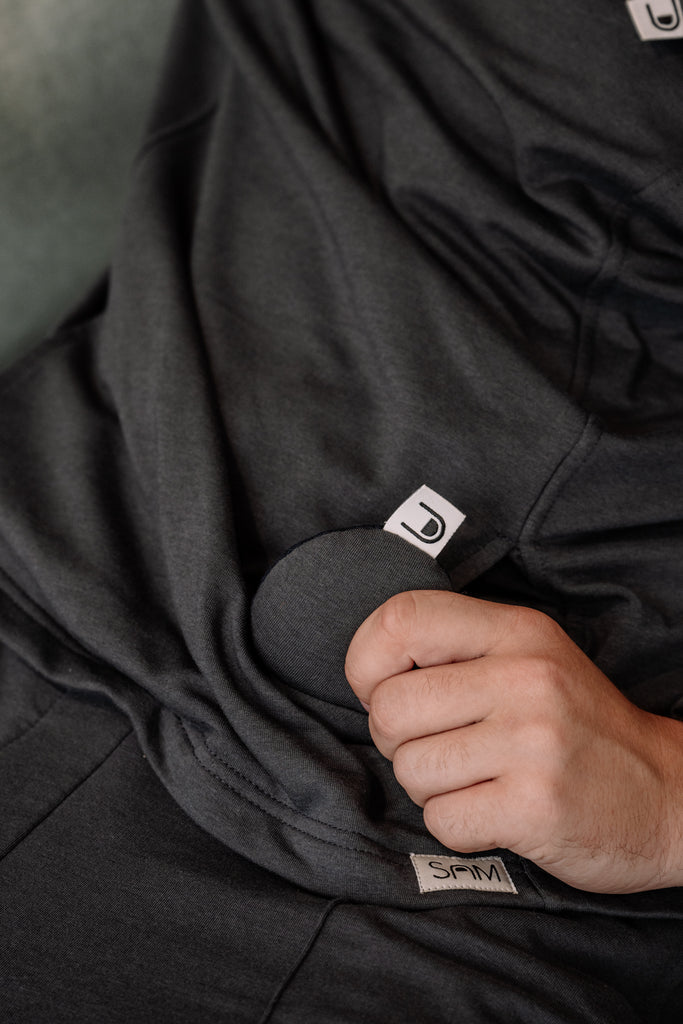 Fidget sweater adult - Fidget hoodie adult - sensory friendly soft sweater adult - stress reducing sweater - sweater sensory sensitive people, people with autism or ADHD.