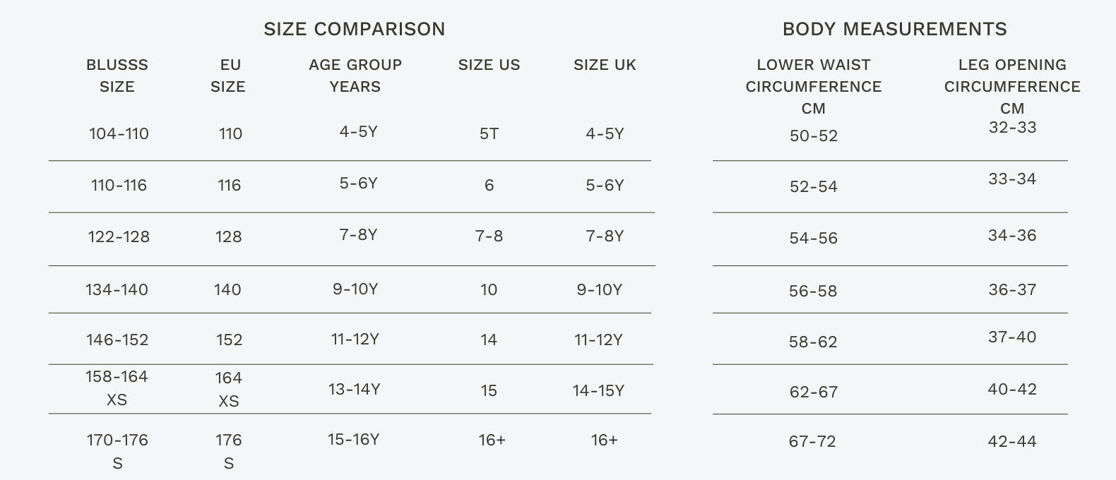 Size Guide