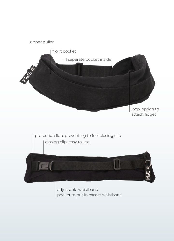 Calmdesign bag - weighted belt bag - calming by deep pressure