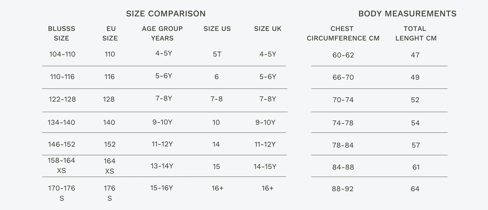 Size Guide
