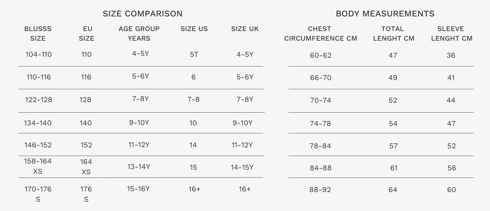 Size Guide