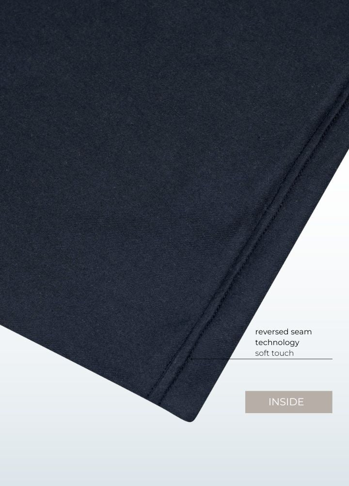 Sensory friendly soft seamless T-shirt organic cotton Blue _ Blusss