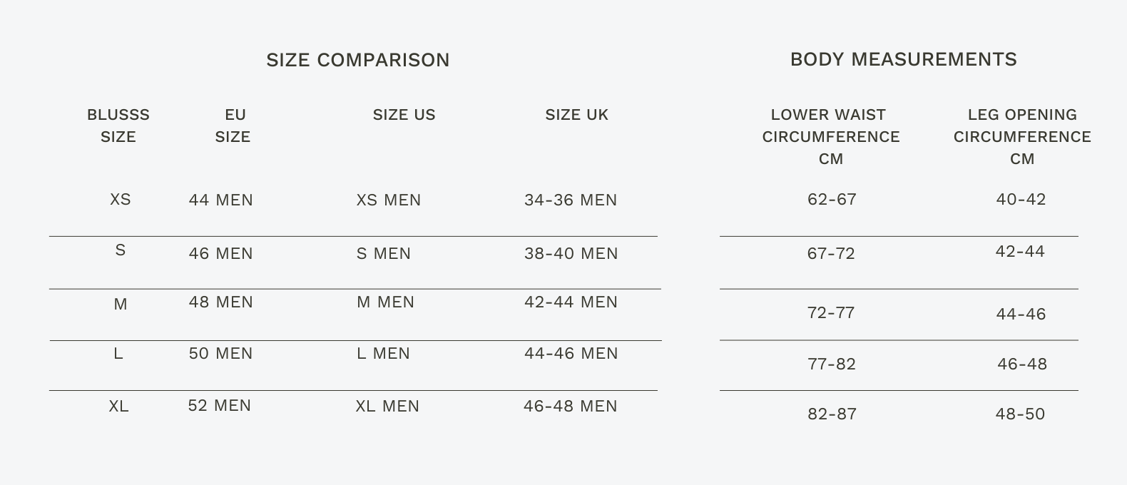 Size Guide