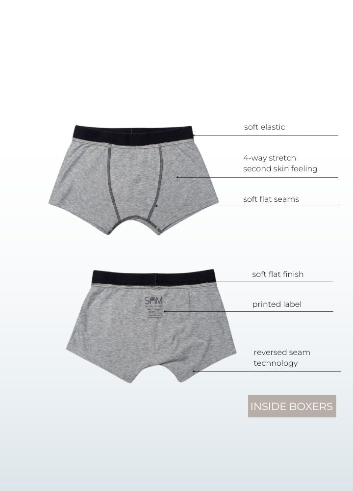 Boxer shorts | Boys - soft seamless sensory friendly-SAM-inside