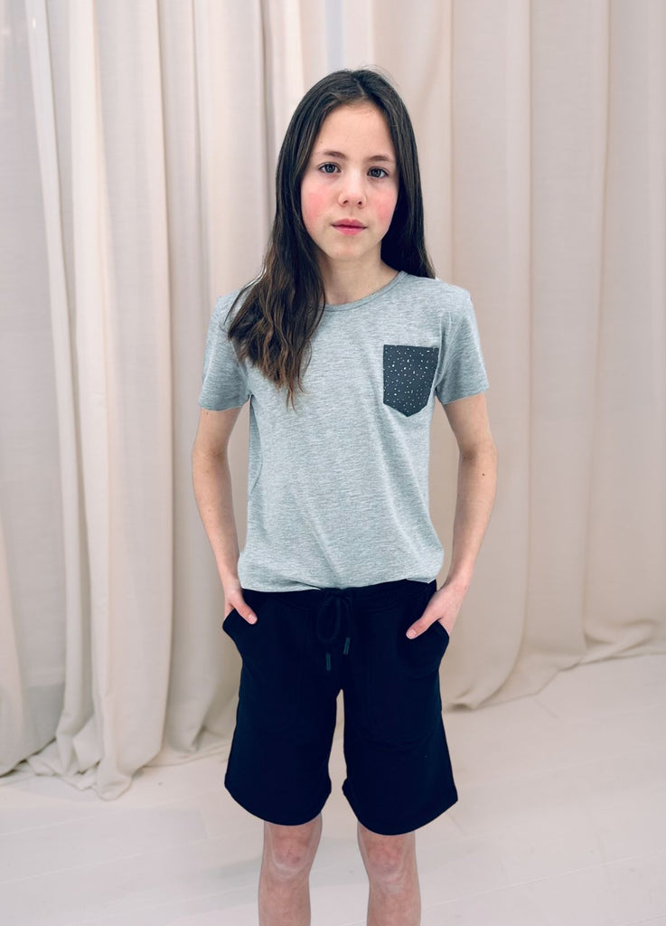 Sensory-friendly soft seamless SHORTS - dark blue_Blusss