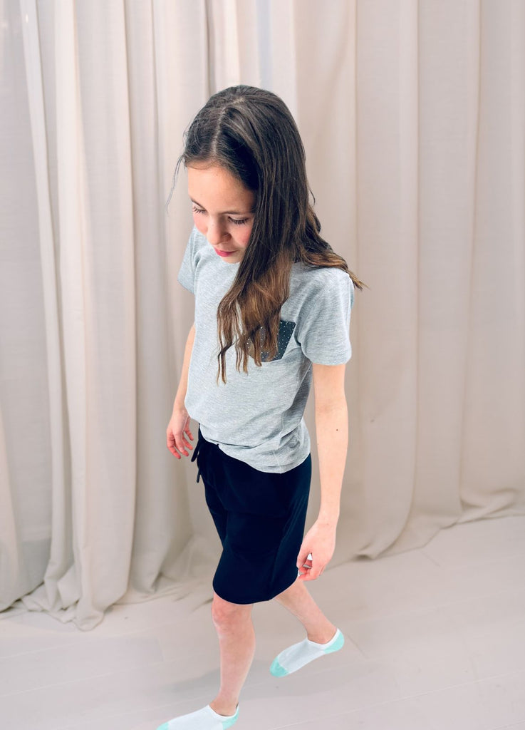 Sensory-friendly soft seamless SHORTS - dark blue_Blusss
