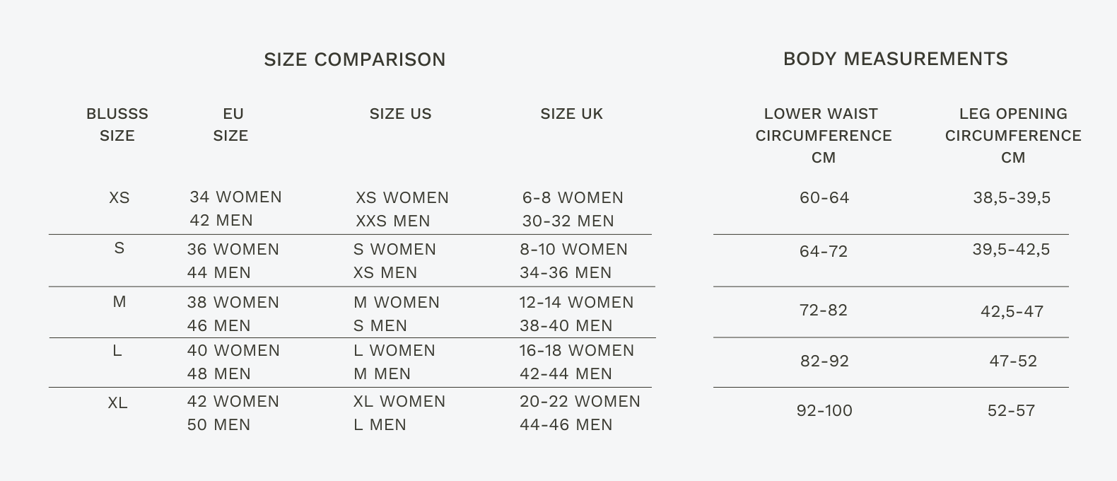 Size Guide