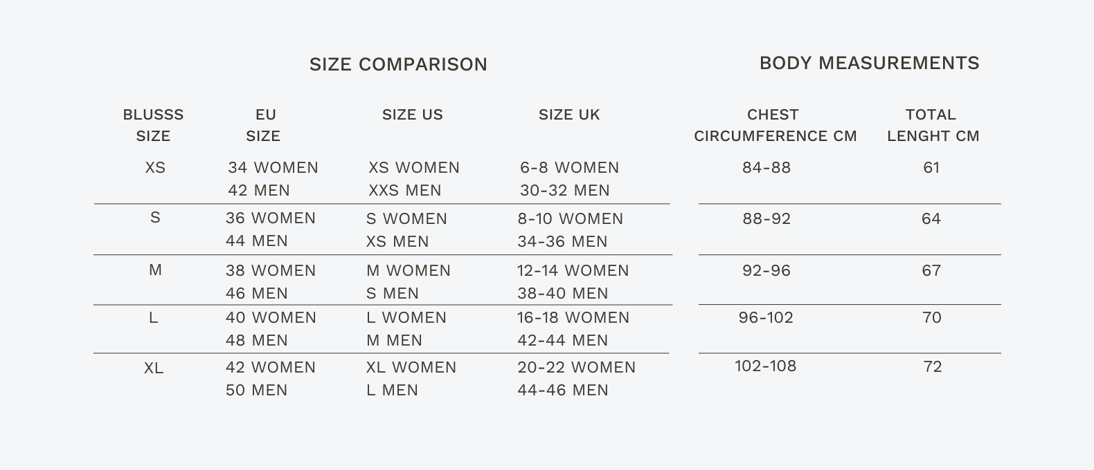Size Guide