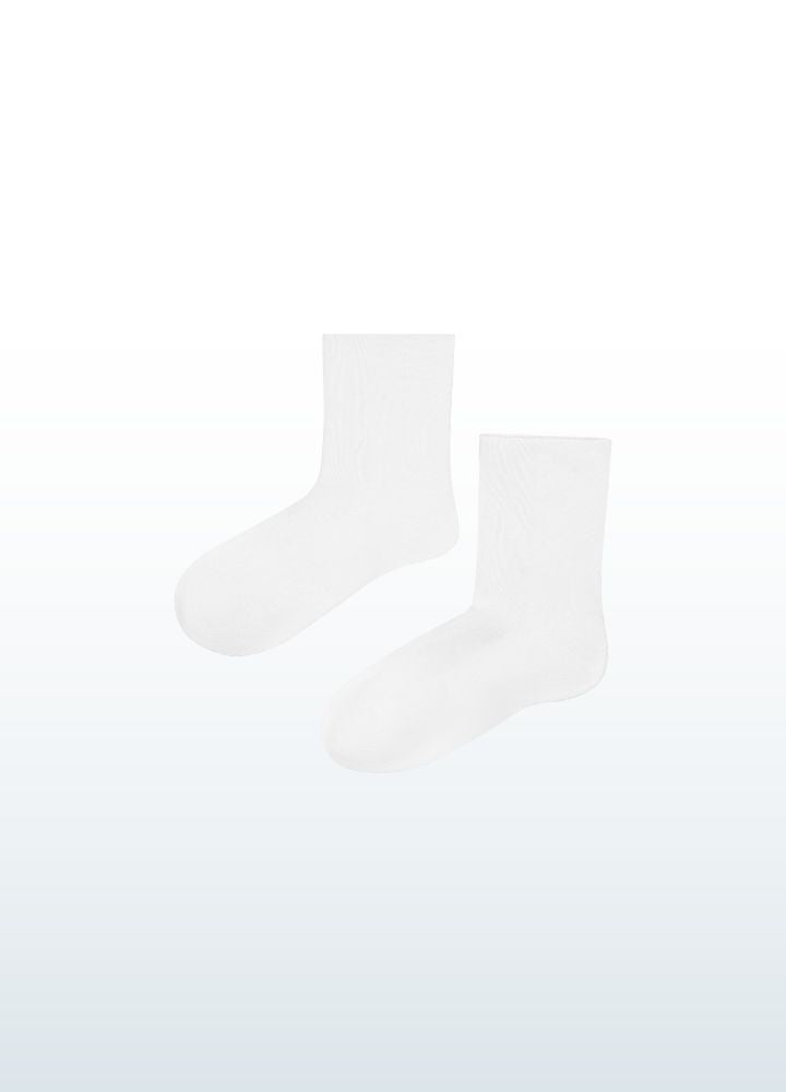 seamless soft bamboo socks_white_Blusss