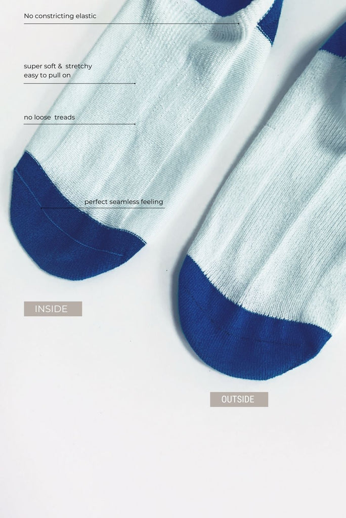 sensory friendly soft seamless sneaker socks_SAM-Blusss-details