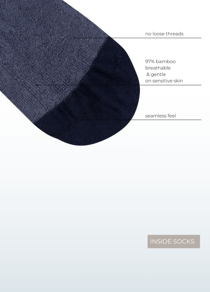 seamless soft sensory friendly bamboo socks blue_Blusss-inside