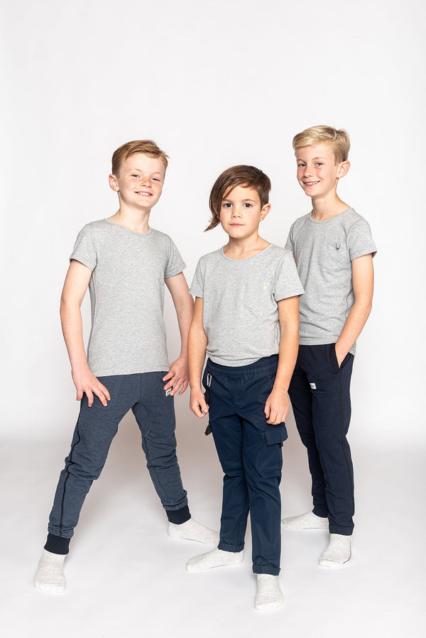 B2B - NO STRESS tickle-free T-SHIRT light grey