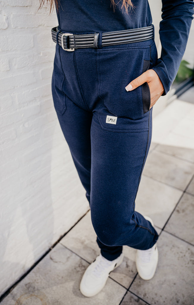 AIR Slim blue- Sensory friendly soft seamless trousers