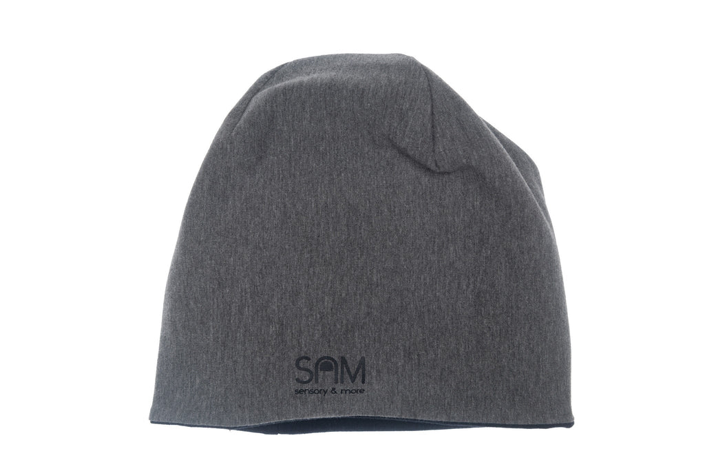 Lovely soft and warm BEANIE - grey/blue