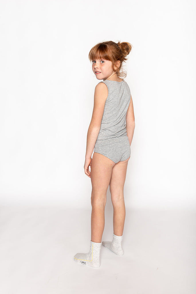 Last Pieces: Girls' BRIEFS grey (2-pack)