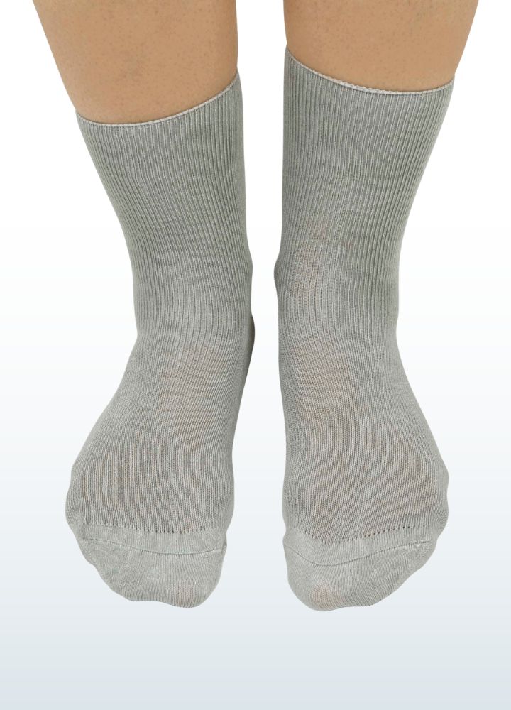 seamless soft bamboo socks_grey_Blusss