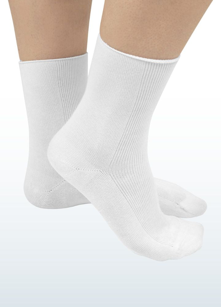 seamless soft bamboo socks_white_Blusss