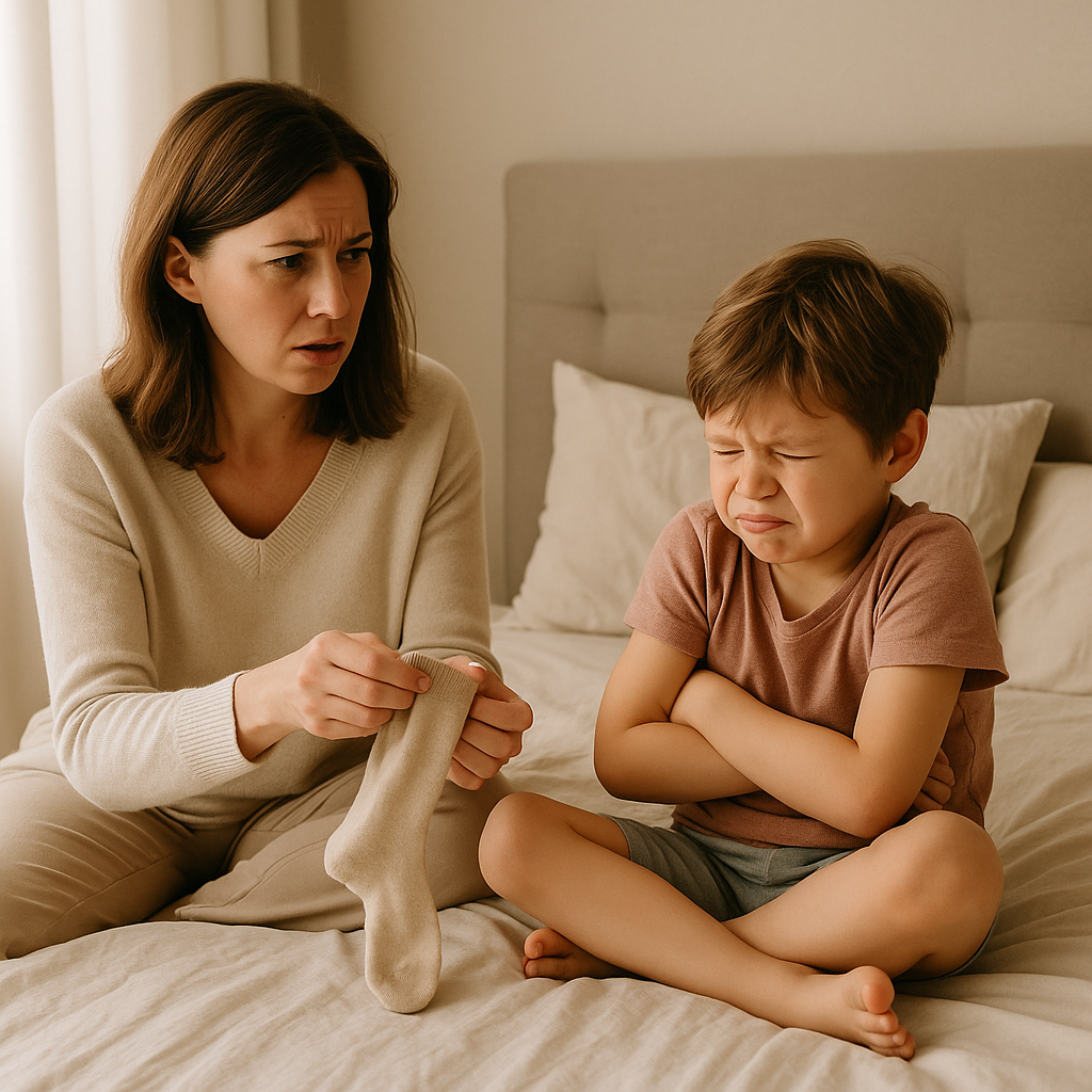 Why socks are often the biggest struggle when getting dressed