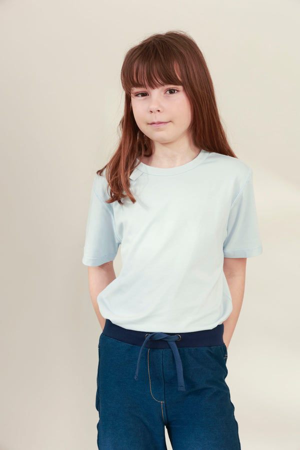 sensory friendly t-shirt for boys and  girls-soft seamless no tags bamboo_Blusss