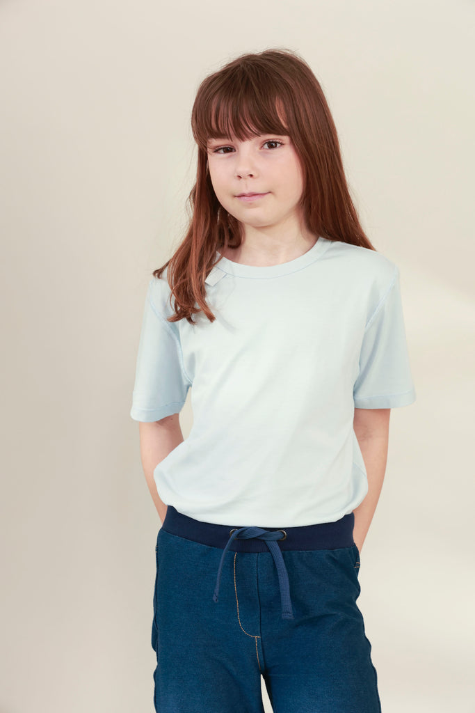 sensory friendly t-shirt for boys and  girls-soft seamless no tags bamboo_Blusss