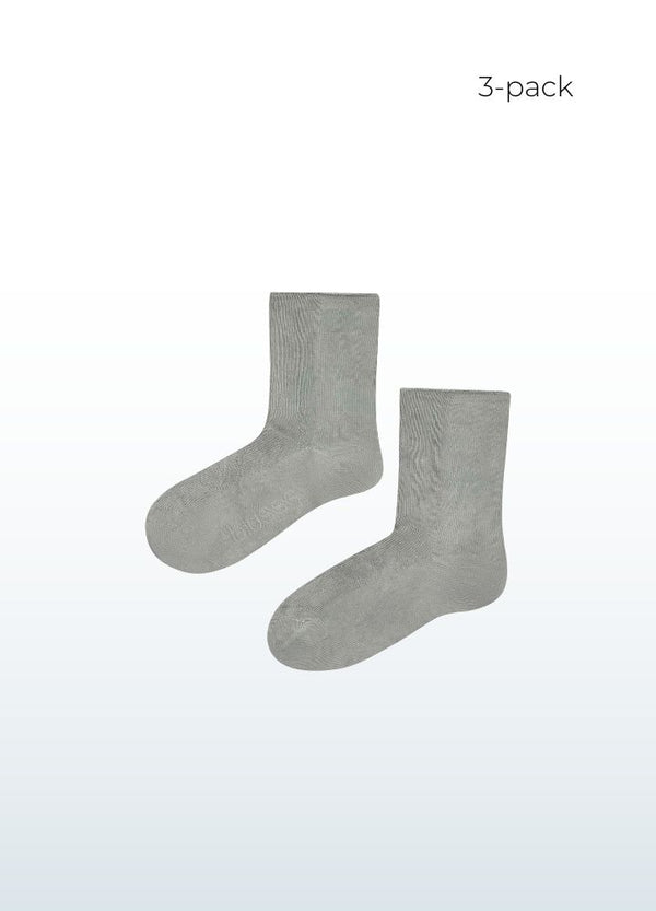 seamless soft bamboo socks_grey_Blusss