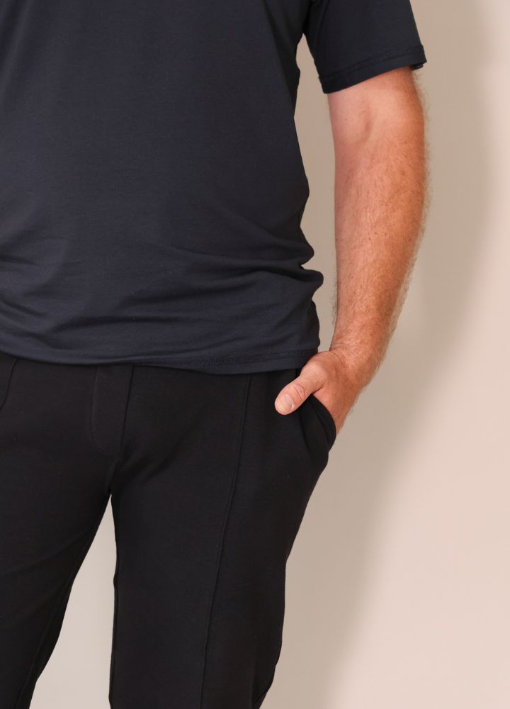 Sensory friendly soft seamless T-shirt organic cotton Blue _ Blusss