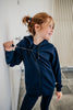 Blusss sensory friendly zipped fidget hoodie. Comfortable, stylish with fidget options. For ultimate calm and style.