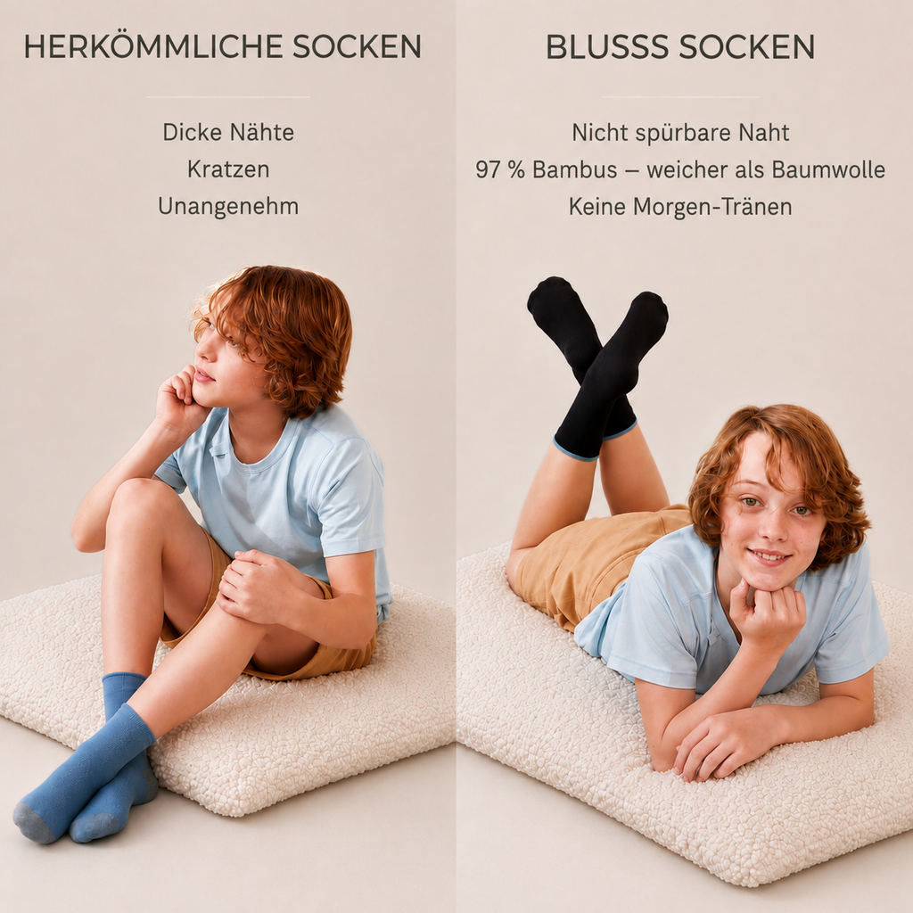 Normale Socken wurden nie für Kinder entwickelt, die alles intensiv wahrnehmen.