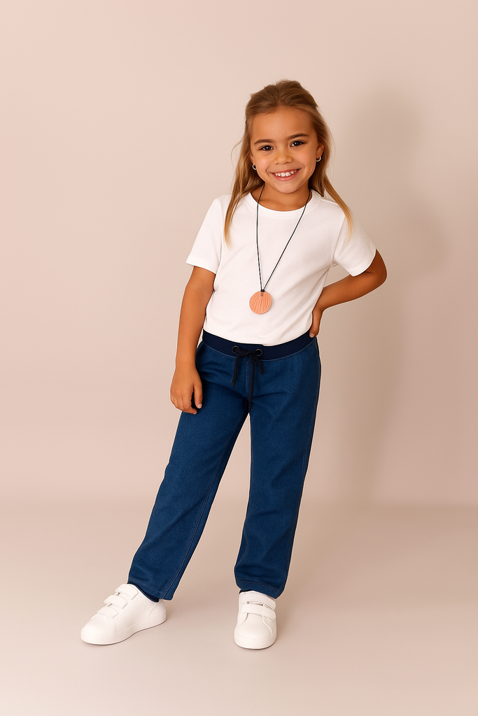 Soft comfortable jeans for boys and girls, sensory friendly jeans voor sensitive children-Blusss