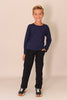 sensory friendly longsleeve blue for boys and girls - bamboo- blusss