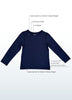 sensory friendly longsleeve blue for boys and girls - bamboo- blusss