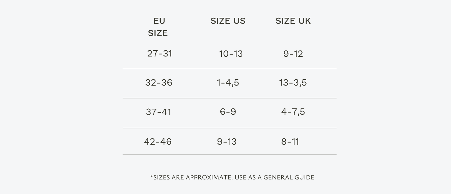Size Guide