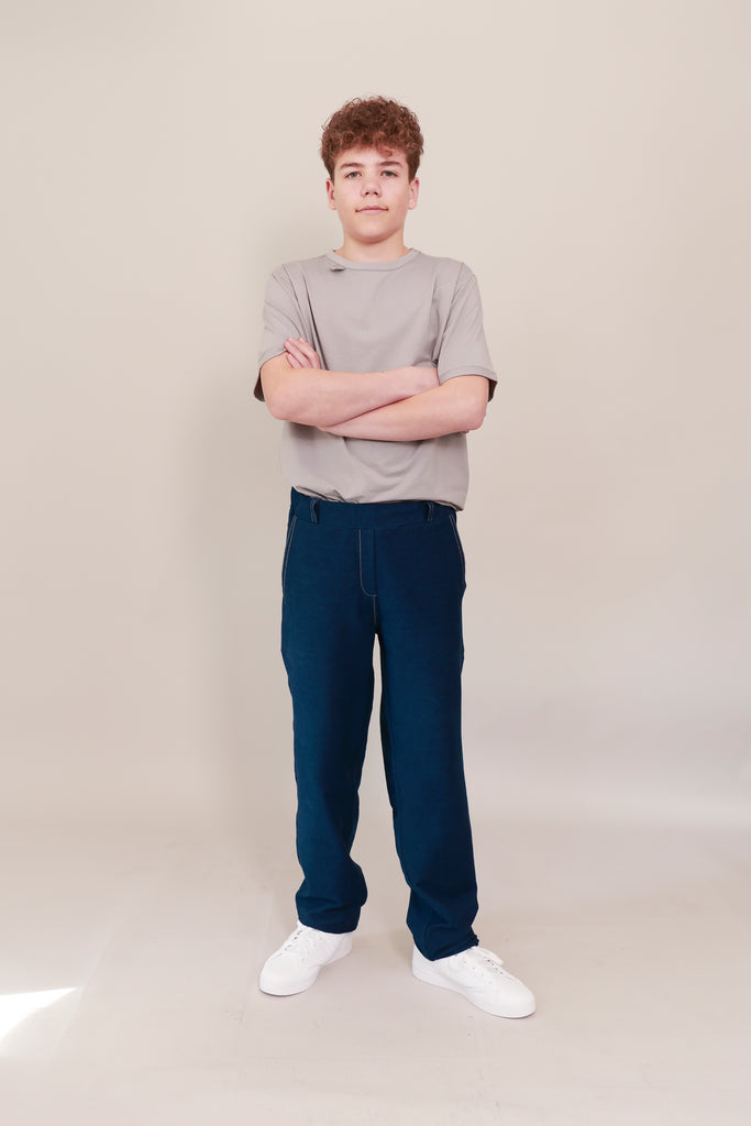 sensory friendly soft seamless jeans for men and women-blusss-sensitive skin jeans