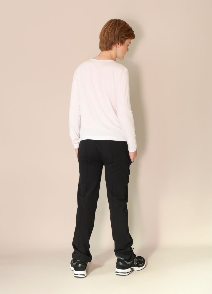 Sensory friendly black classic trousers for boys and girls_blusss