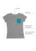 NO STRESS seamless T-SHIRT with chest pocket - sensory friendly
