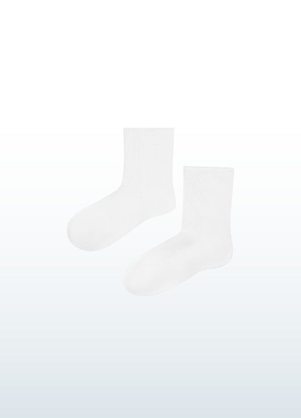 seamless soft bamboo socks_white_Blusss