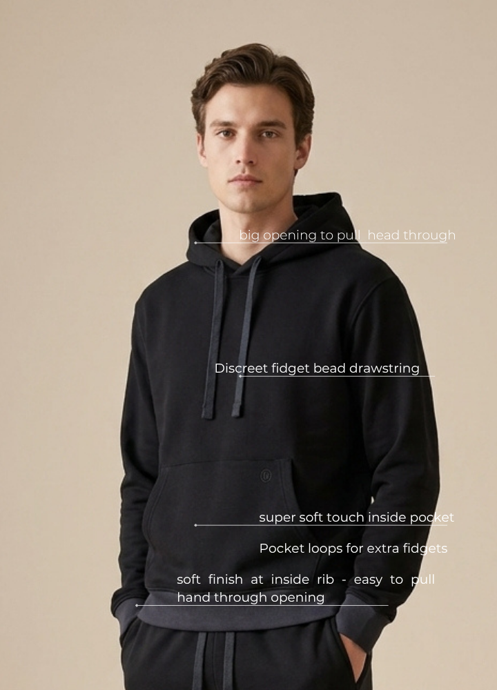 Ein Hoodie, der zwei Dinge gleichzeitig kann.