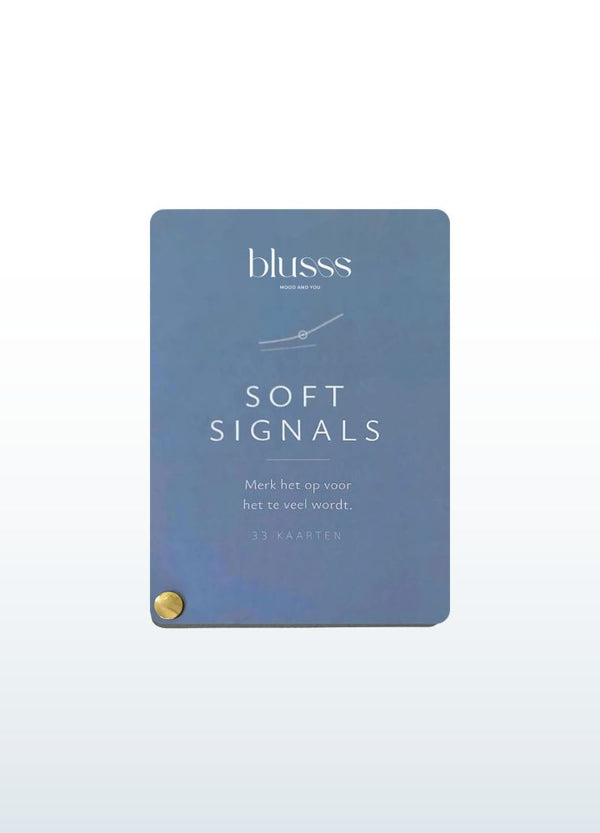 Blusss Soft Signals fan with 33 sensory coping cards for adults, to help prevent sensory overload