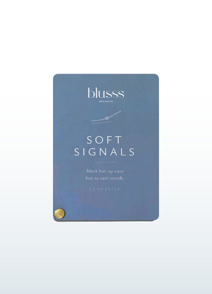 Blusss Soft Signals fan with 33 sensory coping cards for adults, to help prevent sensory overload