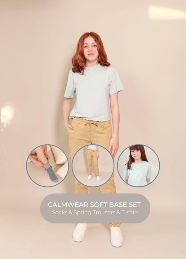 Calmwear Soft Base Set - socks - trousers - t-shirt - Blusss