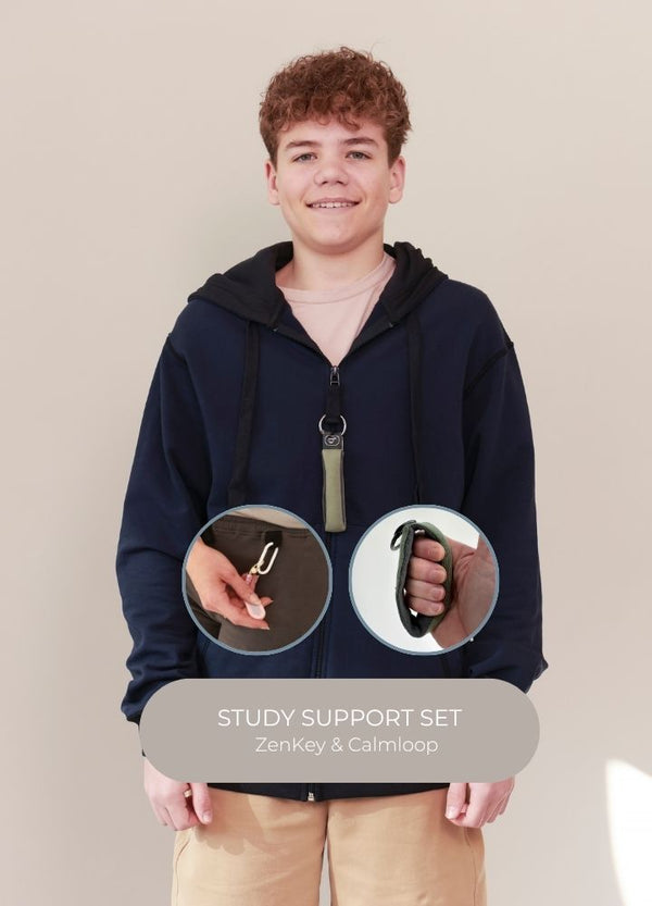 Study Support set. ZEN and Fidget set for adults-zenkey-calmloop
