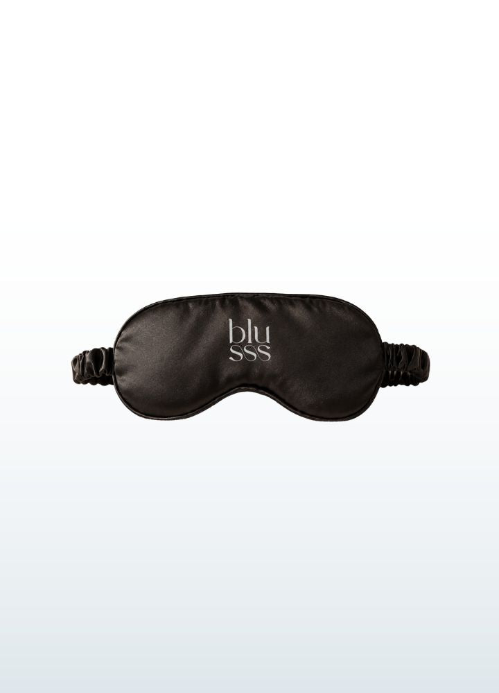 Black satin sleep mask Blusss