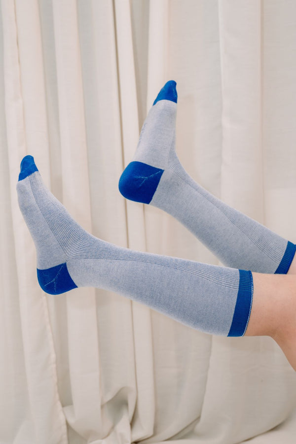 sensory friendly soft seamless knee socks - 2 pack - no loose threads insdie