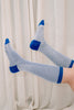 sensory friendly soft seamless knee socks - 2 pack - no loose threads insdie
