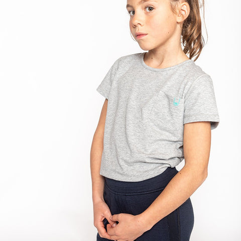 B2B - NO STRESS tickle-free T-SHIRT light grey