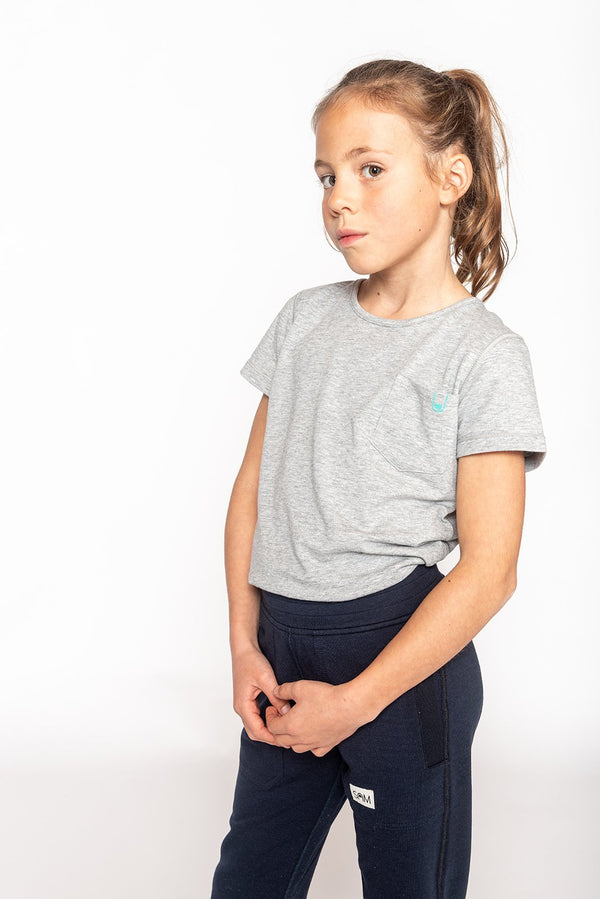 B2B - NO STRESS tickle-free T-SHIRT light grey